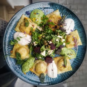 ravioli at Planta Bistro in Poznan