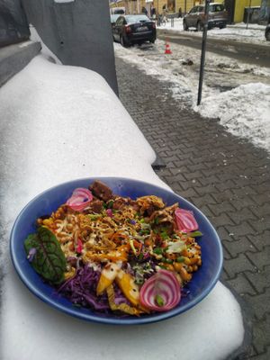 asian bowl at Planta Bistro in Poznan