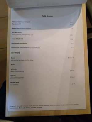 Menu page 3 at Planta Bistro in Poznan