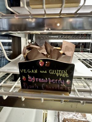 Vegan Strawberry Muffin  at Waterbean Coffee in Huntersville