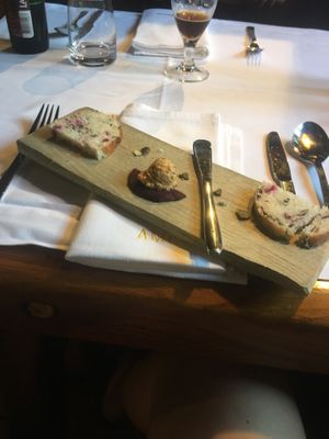 fancy vegan appetiser at Amon in Smarje Pri Jelsah