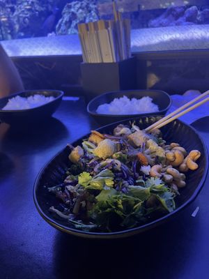 Tofu stirfry  at CPH - WOK - T2 in Kastrup