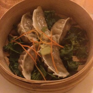 veggie dumplings  at Souen - East Village in New York City