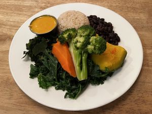 macrobiotic plate  at Souen - East Village in New York City