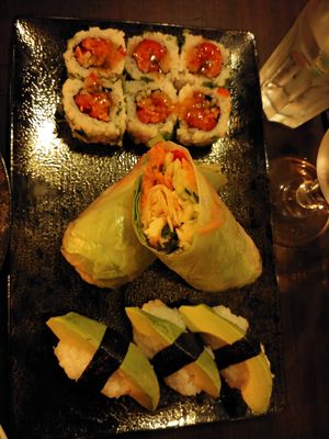 Vegan combination at Sushi Couronne in Aix-en Provence