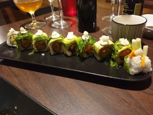 Garden dragon at Sushi Couronne in Aix-en Provence