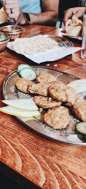 Banana Pakora at Mantra Restaurant in Berlin