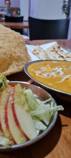 Main dish at Mantra Restaurant in Berlin