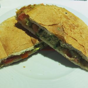 Tosti Veganisious at Jippies Kattencafe in Haarlem