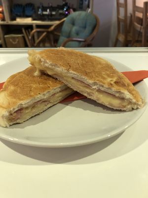 Tosti Ham and cheese at Jippies Kattencafe in Haarlem