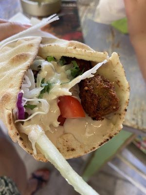 Falafel Roll  at Falafelaki in Crete