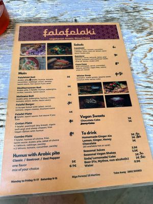   at Falafelaki in Crete