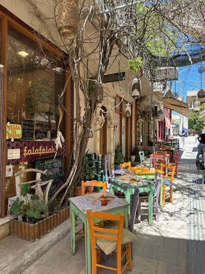   at Falafelaki in Crete