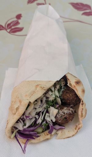 Falafelaki Roll at Falafelaki in Crete