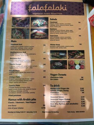  at Falafelaki in Crete