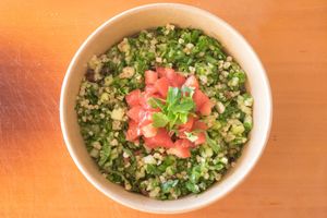 Salad at Falafelaki in Crete