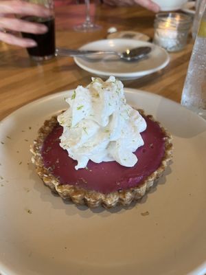 Pink lime tart   at True Food Kitchen in Jacksonville