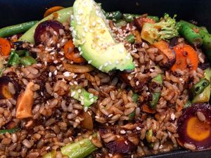 Vegan and Gluten- Free  Teriyaki Quinoa  at True Food Kitchen in Jacksonville