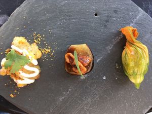 Trio of amuse bouches at Encuentro in Oakland