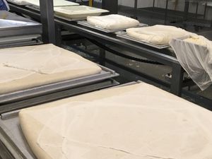 Tofu slabs at Hodo in Oakland