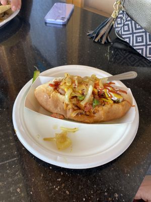 Vegan Sonoran Dog at Tumerico - 4th Ave in Tucson
