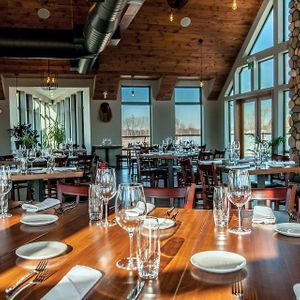 The upstairs dining area at Bistro 42 in Essex