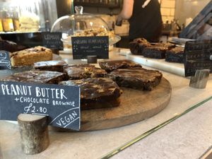 Vegan flapjacks  at Brew & Bake in Belfast