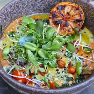 vegetable dalcha at Mahila in San Francisco