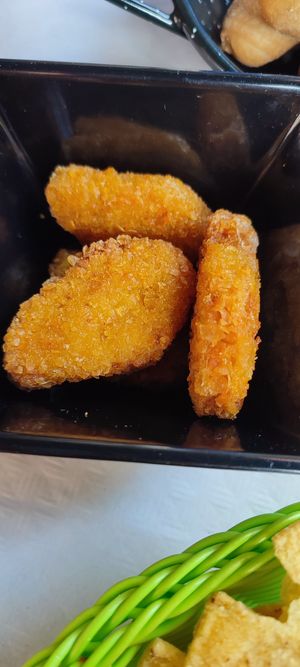 Nuggets veganos at Taberna 4 Gatos in Arriondas