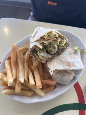 Unwrapped veganator   at Olympia Cafe in Osseo