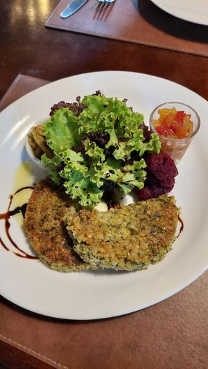 Falafel vegano at Macoco in Tibau Do Sul
