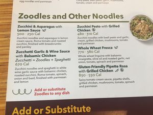 Zoodles and Other Noodles at Noodles & Company in Leesburg