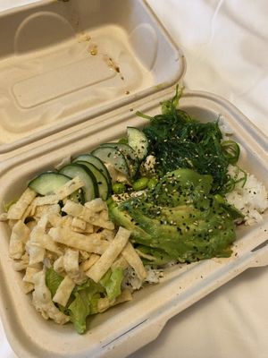 Tofu Poke Bowl  at NDMK in Santa Catalina Island