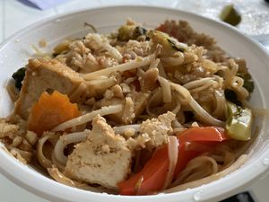 Vegetable and tofu Pad Thai. Really flavoursome  but veges were a tad over cooked at U-TONG in Clayfield