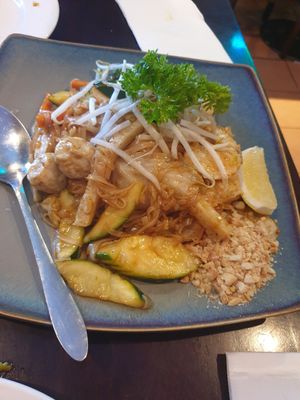 Pad Thai with veggies and mock fish at U-TONG in Clayfield