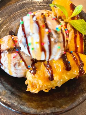 Banana Fritter with Ice Cream   at U-TONG in Clayfield