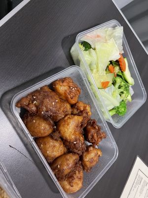 Honey soy and salad  at U-TONG in Clayfield