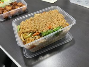 Massive fried rice with vegetables and vegan protein   at U-TONG in Clayfield