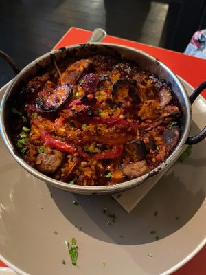 Vegan paella at The Union in Penrith