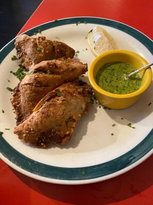 Vegan empanadas  at The Union in Penrith