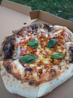 NoDuja pizza at Plant A Pizza in Ghent
