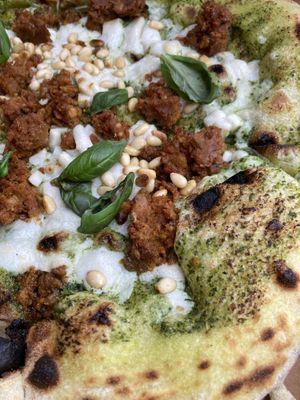 Pesto  at Plant A Pizza in Ghent