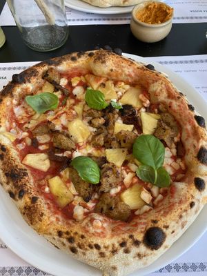 Amai Hawaii pizza  at Plant A Pizza in Ghent