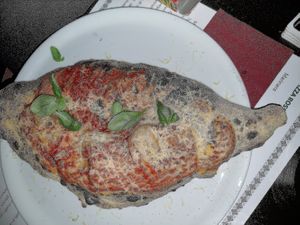 Calzone at Plant A Pizza in Ghent