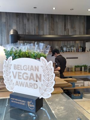 Belgian vegan award - newcomer 2021! at Plant A Pizza in Ghent