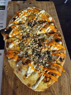 Garlic bread deluxe at Plant A Pizza in Ghent