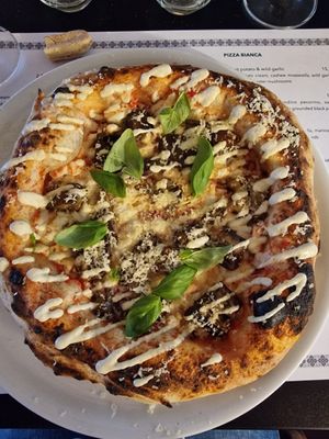 Eggplant parmigiana at Plant A Pizza in Ghent