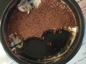 Half of my tiramisu at Plant A Pizza in Ghent