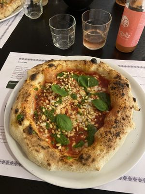 The pimped margherita   at Plant A Pizza in Ghent