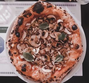 Funghi Pizza at Plant A Pizza in Ghent